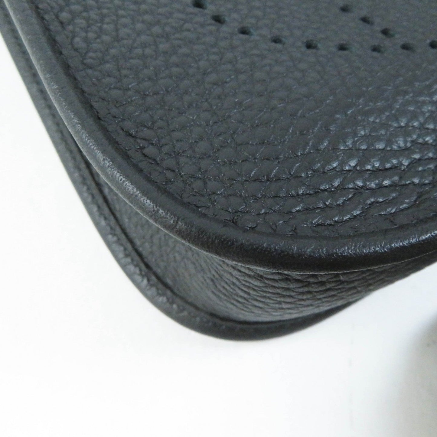 HERMÈS Evelyne TPM (très petit modèle)in Black Taurillon Clémence Leather with Palladium Hardware (2024) – 100% Authentic