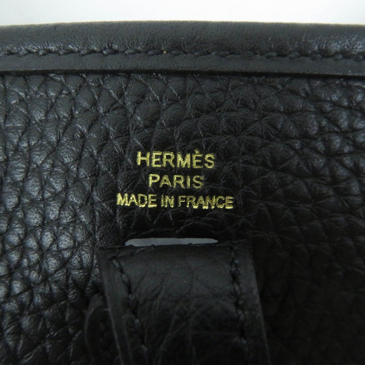 HERMÈS Evelyne TPM (très petit modèle)in Black Taurillon Clémence Leather with Palladium Hardware (2024) – 100% Authentic