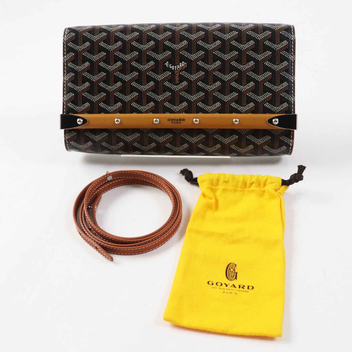 GOYARD Monte Carlo Goyardine (Circa Early 2010s, Designer: Goyard under Morel Family) – Pre-Owned, 100% Authentic