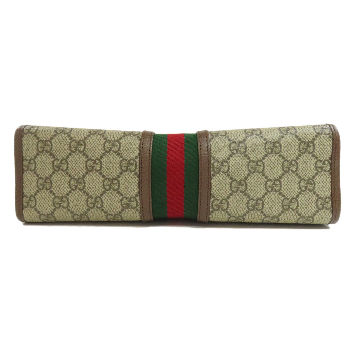 GUCCI Off-White Medium Pouch in GG Supreme Italy 100% Authentic Pre-Owned A Rank ✨ Excellent
