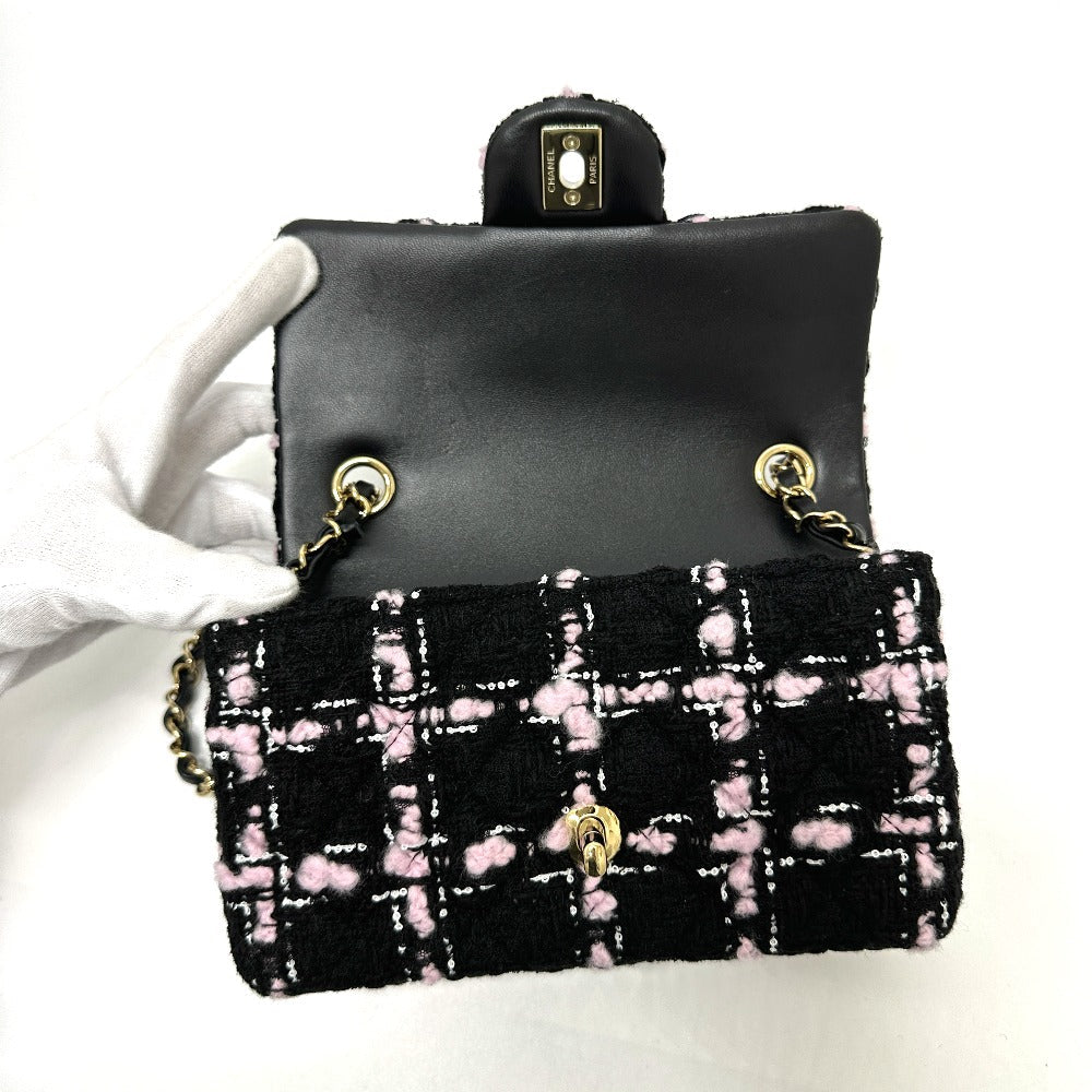 CHANEL – Classic Mini Matelassée otweed by Karl Lagerfeld Era 100% Authentic Pre-Owned NS Rank ✨Unused exhibit ✨