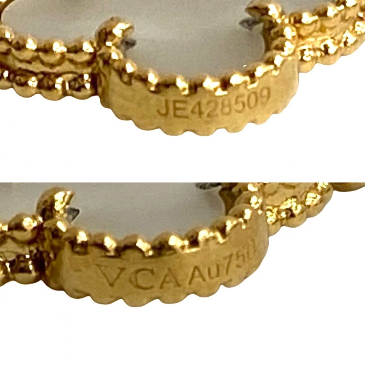 VAN CLEEF & ARPELS – Vintage Alhambra Bracelet – 18K Yellow Gold & White Mother-of-Pearl – Introduced 1968 – 100% Authentic Pre-Owned AB Rank ✨ Gently Used