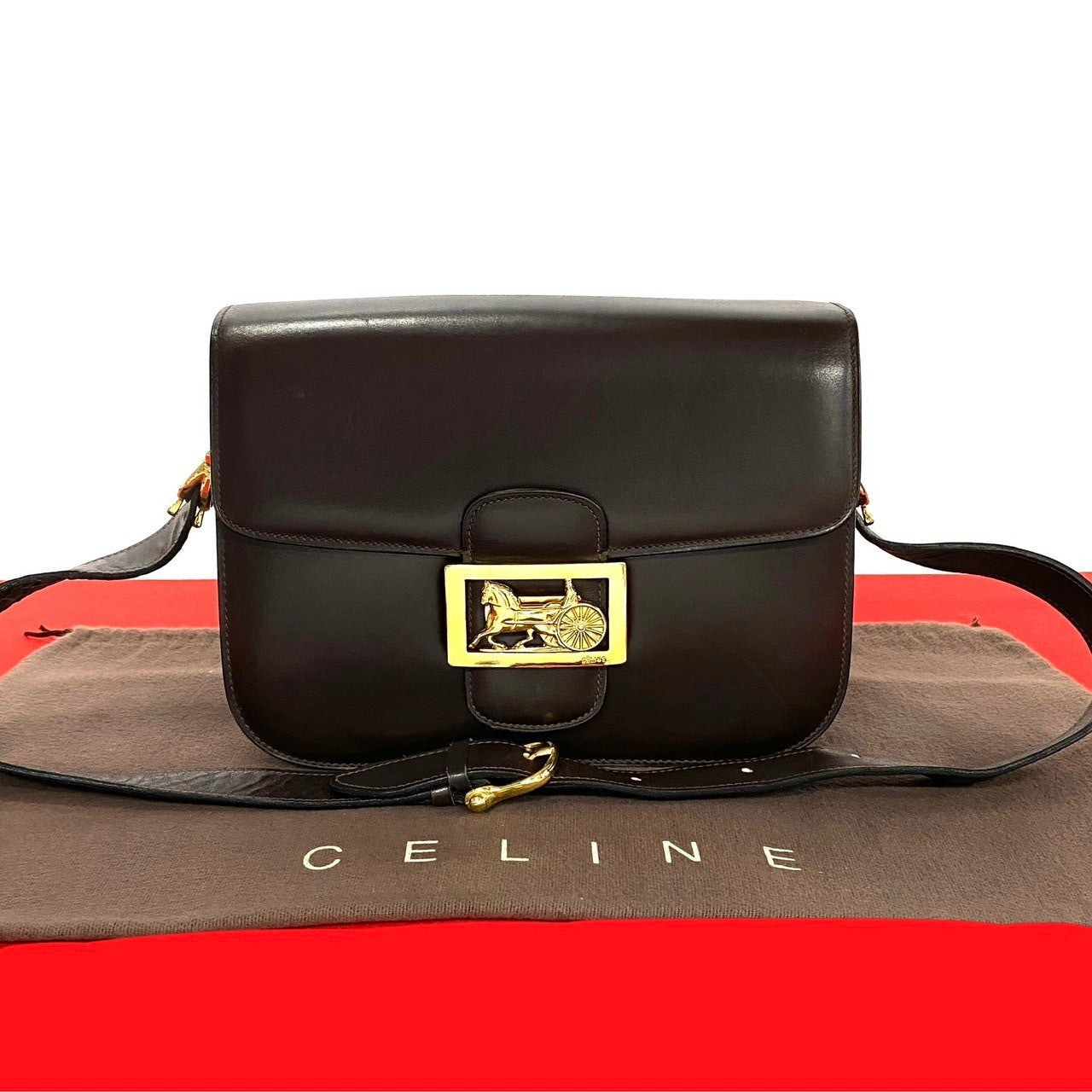 CELINE Carriage Metal by Celine Vipiana – 1970s–1980s – 100% Authentic Pre-Owned✨ Good Vintage Condition