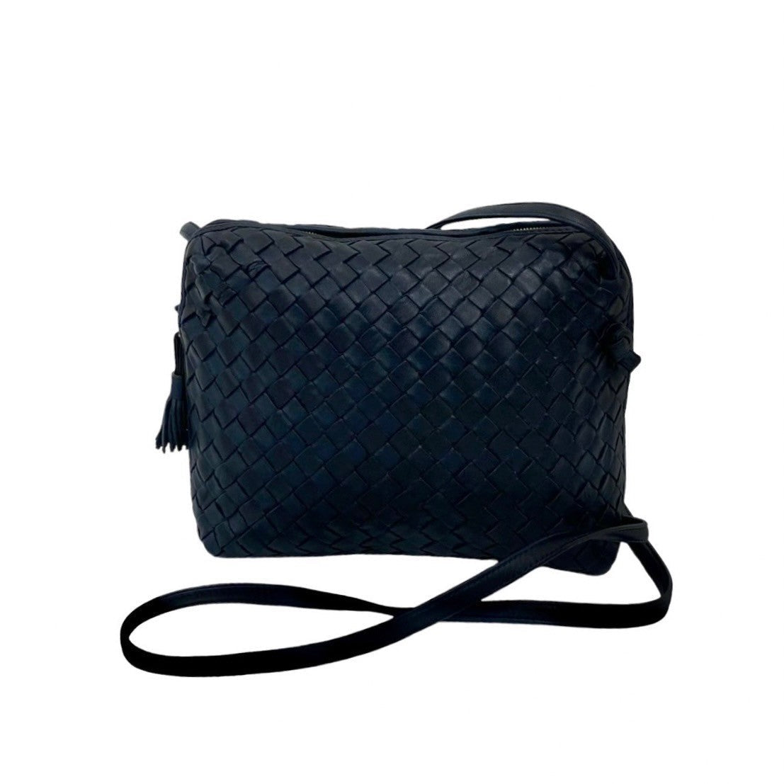Bottega Veneta Intrecciato Leather Navy by Tomas Maier Era Mid 2010s 100% Authentic β¨ Excellent Pre-Owned