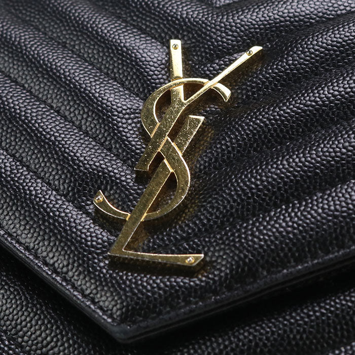 SAINT LAURENT – Cassandra Chain Wallet by Anthony Vaccarello 2018–2019 100% Authentic A Rank ✨ Excellent Pre-Owned