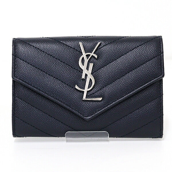 SAINT LAURENT – Small Navy Envelope Wallet– Navy – 100% Authentic Pre-Owned ✨UNUSED ✨