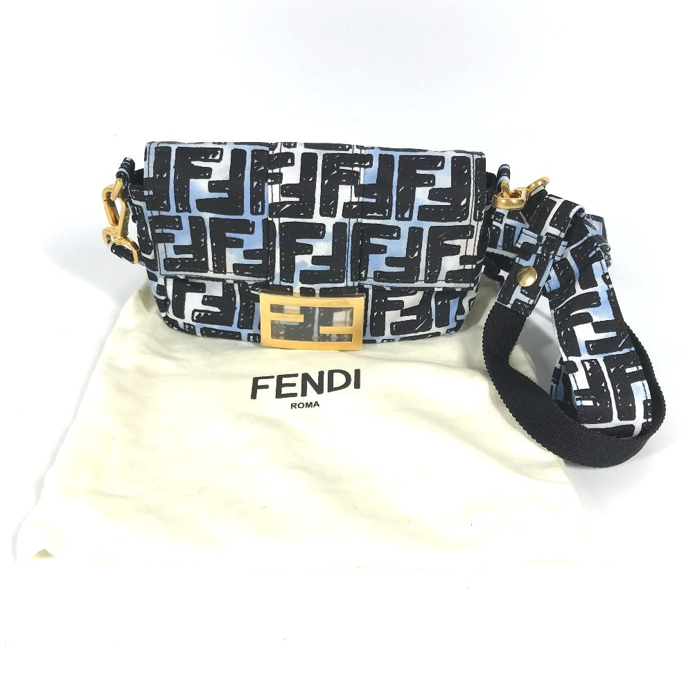 FENDI – Zucca Baguette Mini Joshua Vides Collaboration – 2020 – 100% Authentic Pre-Owned ✨Near New
