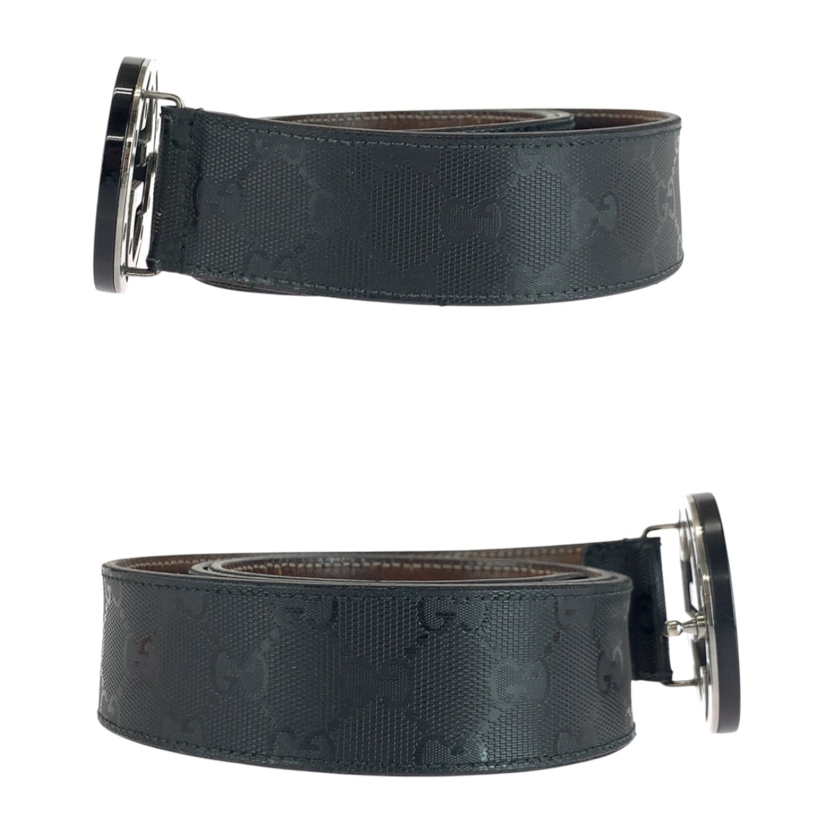 GUCCI – Interlocking Belt – Black Leather – 100% Authentic Pre-Owned ✨Very Good Pre-Owned Condition