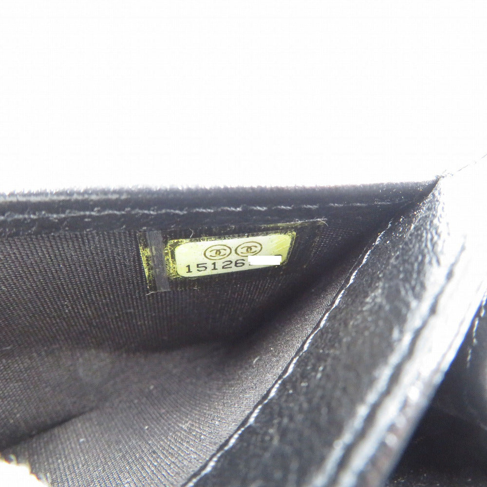 CHANEL Camelia Black Leather Card Case, 2011–2012 Item Karl Lagerfeld – 100% Authentic Pre-Owned