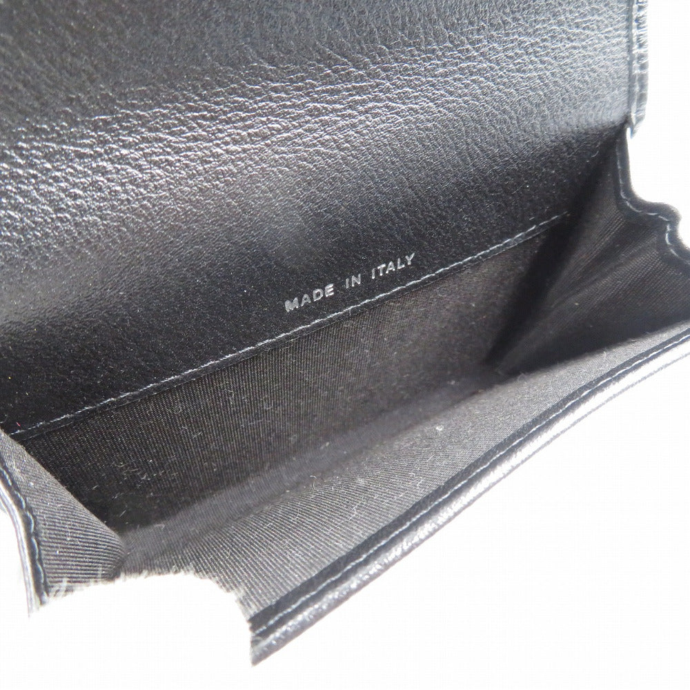 CHANEL Camelia Black Leather Card Case, 2011–2012 Item Karl Lagerfeld – 100% Authentic Pre-Owned