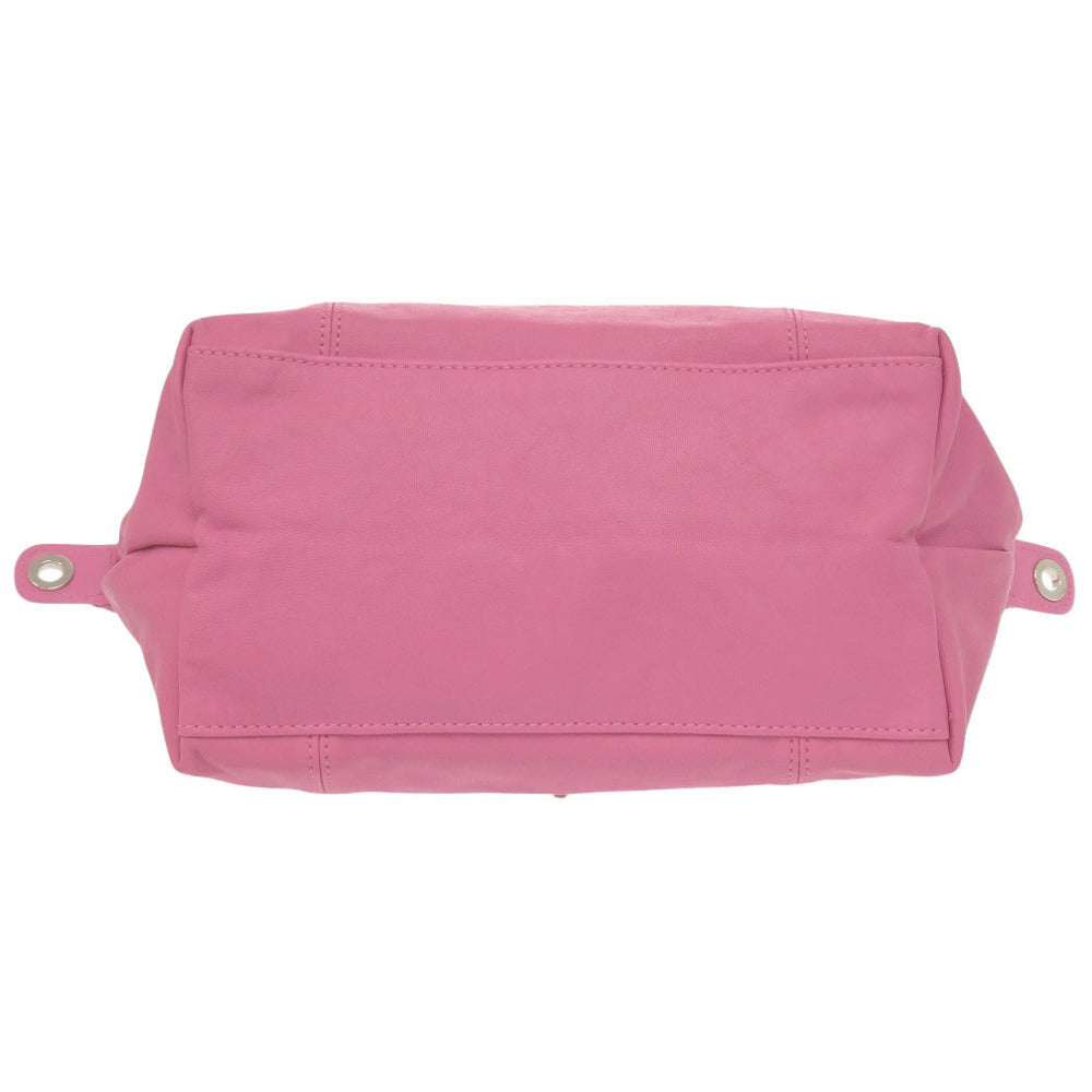 LONGCHAMP – Le Pliage Cuir 2-Way Folding Handbag – Pink Leather – 100% Authentic ✨Excellent Pre-Owned