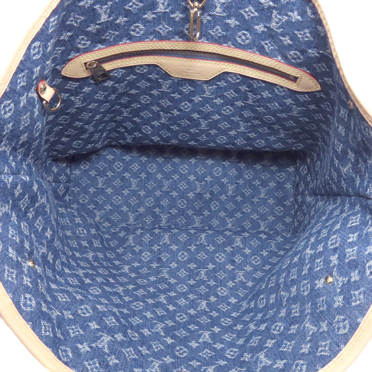 LOUIS VUITTON – Monogram Denim Blue Neverfull MM Nicolas Ghesquière SS25 / Resort 2025 100% Authentic Pre Owned ✨