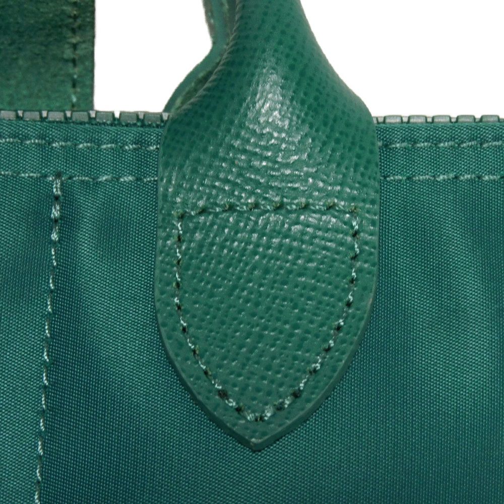 LONGCHAMP – Le Pliage Energy L Top Handle – Recycled Canvas Emerald – 100% Authentic ✨Very Good Pre-Owned Condition