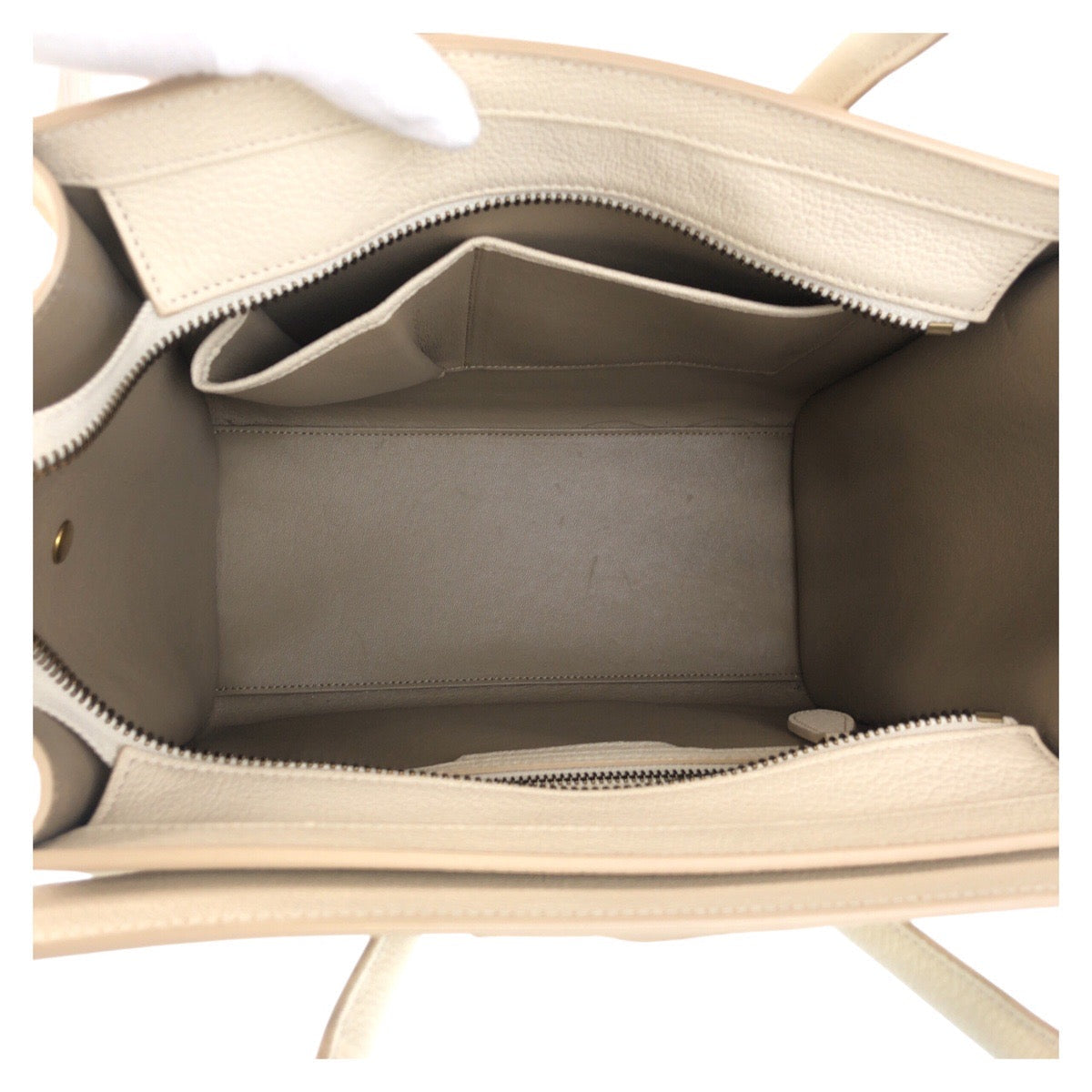 Celine The Luggage Micro Phoebe Philo Era – Early 2010s – Ivory/Gold Metal – 100% Authentic Pre-Owned ✨