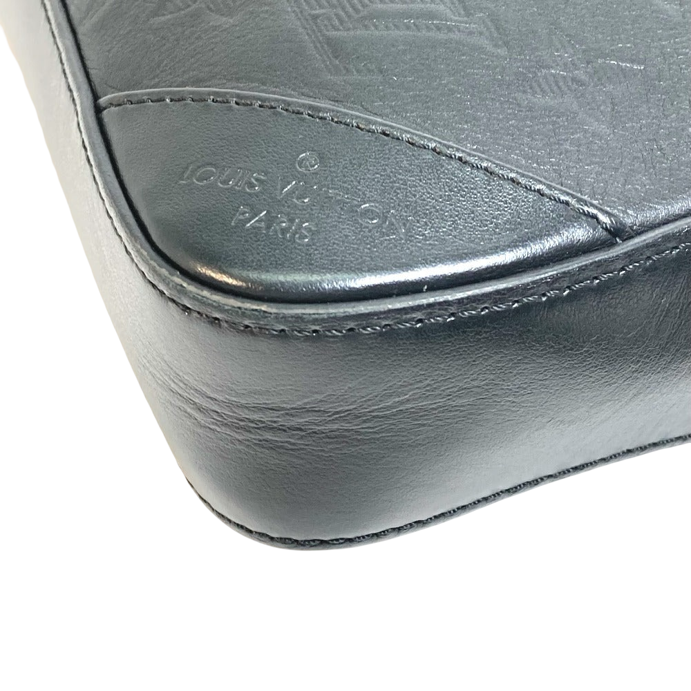 Louis Vuitton Duo Messenger Sling Bag Black Monogram Shadow Leather 100% Authentic ✨Excellent Pre-Owned Condition
