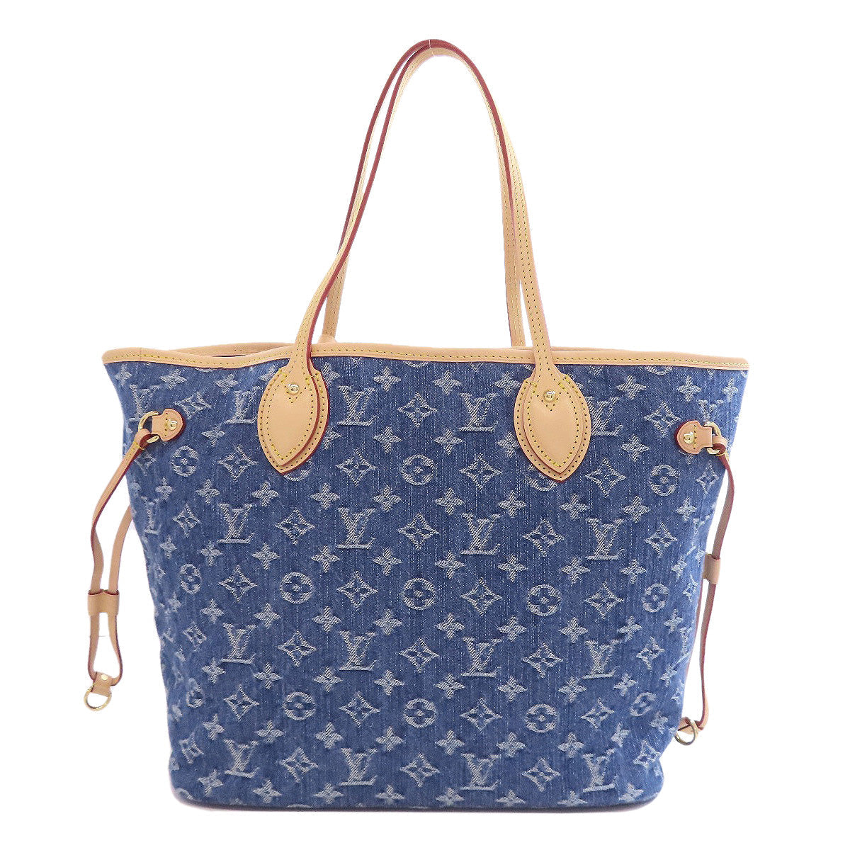 LOUIS VUITTON – Monogram Denim Blue Neverfull MM Nicolas Ghesquière SS25 / Resort 2025 100% Authentic Pre Owned ✨