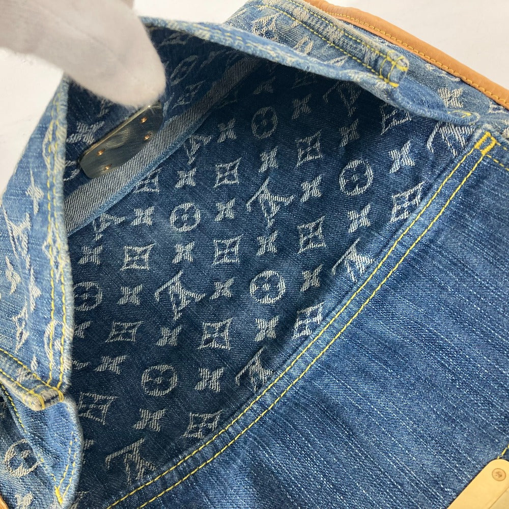 Louis Vuitton Denim Flat Shopper MM Blue Circa 2005 ✨Very Good Vintage Condition✨