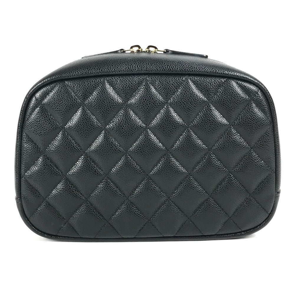 CHANEL – Pouch – CC COCO Mark Logo Matelassée– Karl Lagerfeld Era – Approx. 2018–2019 – 100% Authentic Pre-Owned SA Rank ✨ Excellent