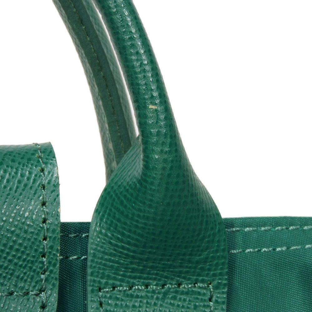 LONGCHAMP – Le Pliage Energy L Top Handle – Recycled Canvas Emerald – 100% Authentic ✨Very Good Pre-Owned Condition