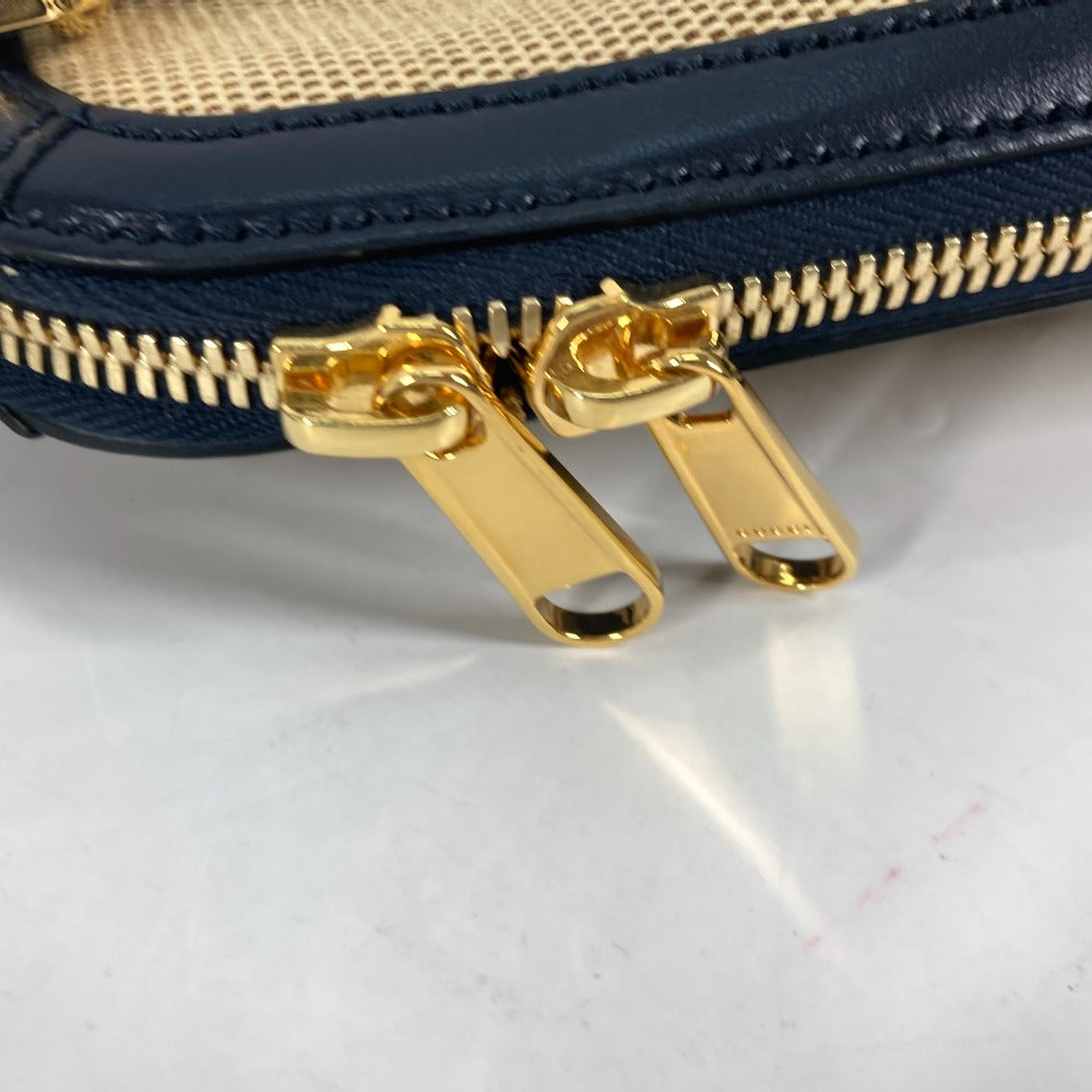 GUCCI Horsebit 1955 Small Top Handle in Beige & Dark Navy Canvas Leather – 2023 Alessandro Michele – 100% Authentic Pre-Owned ✨Like New