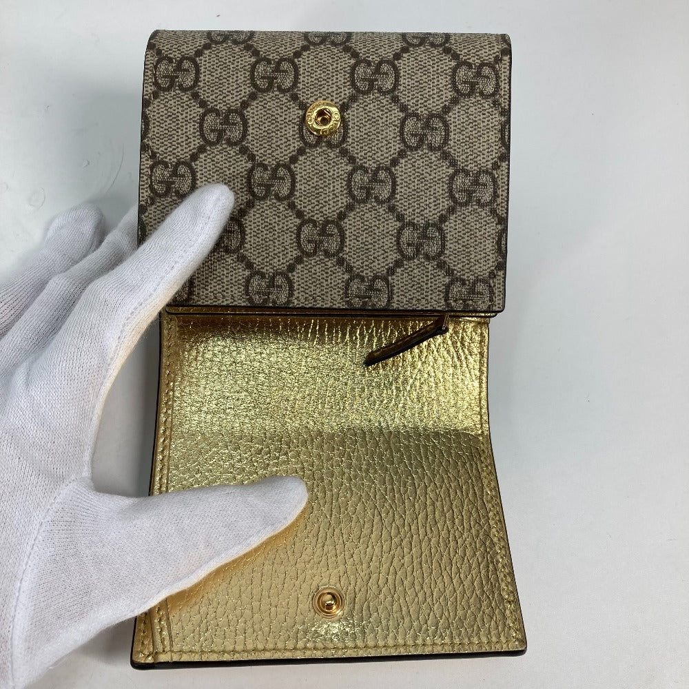 GUCCI – 2020 GG Marmont Compact Wallet Gold by Alessandro Michele 100% Authentic Pre-Owned ✨Near-mint, very lightly used