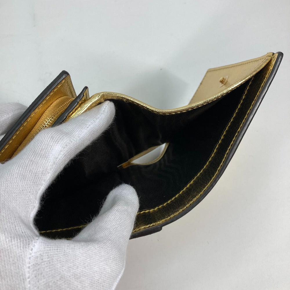 GUCCI – 2020 GG Marmont Compact Wallet Gold by Alessandro Michele 100% Authentic Pre-Owned ✨Near-mint, very lightly used