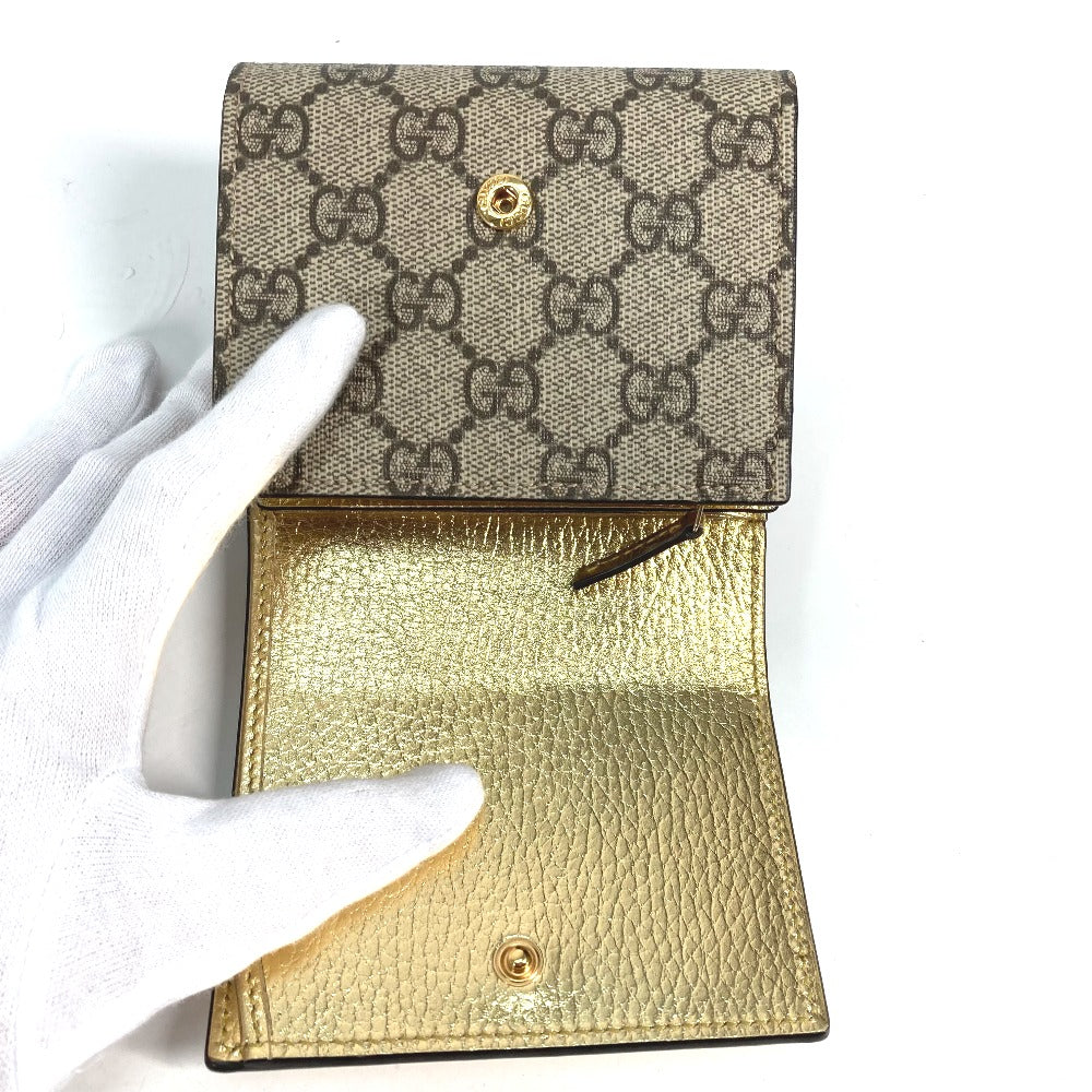 GUCCI – 2020 GG Marmont Compact Wallet Gold by Alessandro Michele 100% Authentic Pre-Owned ✨Near-mint, very lightly used