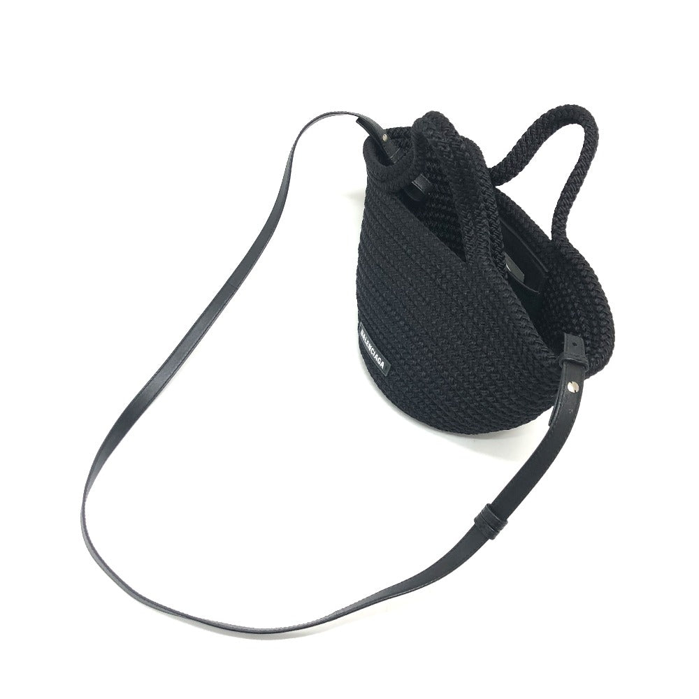 Balenciaga Ibiza Small Basket in Black Nylon & Lambskin – Designed by Demna, 2020s, 100% Authentic Pre-Owned ✨Near-New Condition