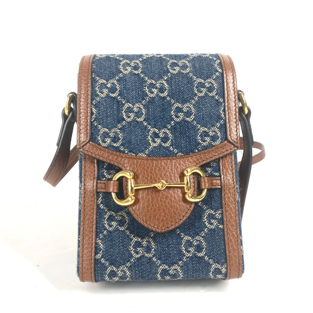 GUCCI Horsebit 1955 Mini GG Denim & Brown Leather – 100% Authentic Pre-Owned, by Alessandro Michele 2023 ✨Near-New
