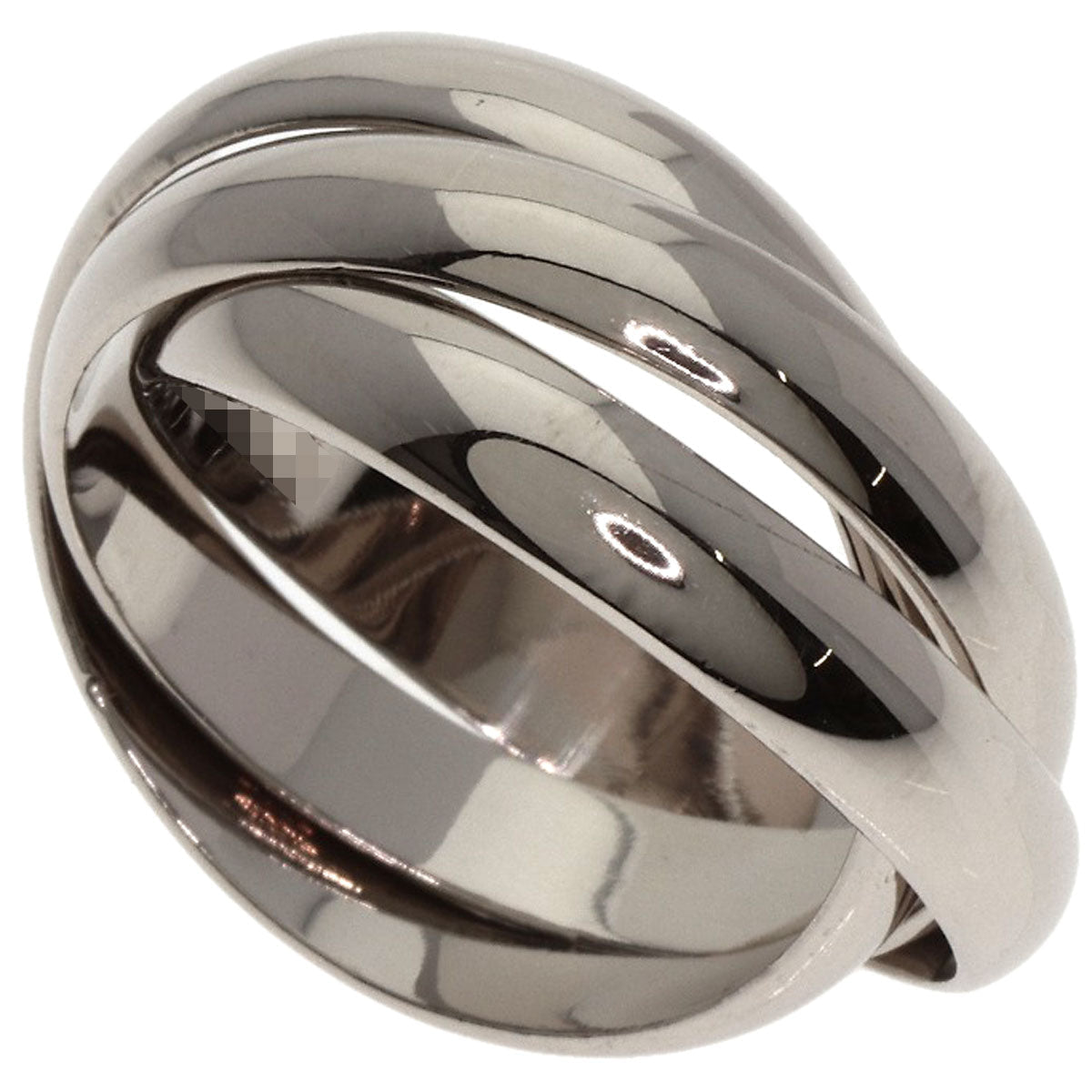 CARTIER – Trinity Ring #52 – 18K White Gold – Women – 100% Authentic ✨Excellent Pre-Owned Condition