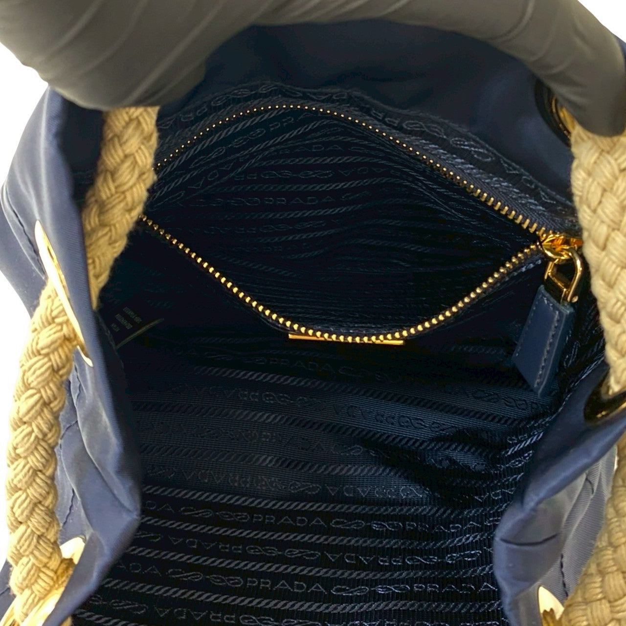 PRADA – Shoulder Bag – Triangle Logo Metal – Navy – Late 1980s Design by Miuccia Prada – 100% Authentic Pre-Owned✨Nearly New
