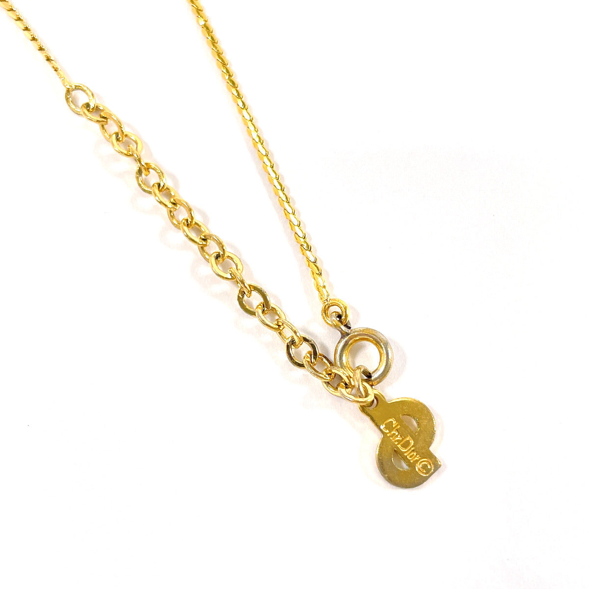 Christian Dior Vintage V-Shaped Pendant Necklace John Galliano Era 100% Authentic Pre-Owned ✨ Beautiful Vintage Condition