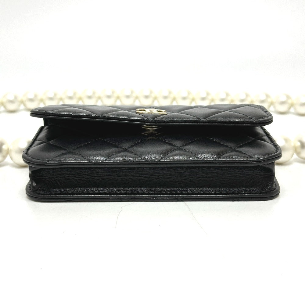 CHANEL Pearl Shoulder Mini Bag in Black Lambskin – CC COCO Mark, Designed by Karl Lagerfeld, Early 2010s, 100% Authentic Pre-Owned Like new / excellent condition
