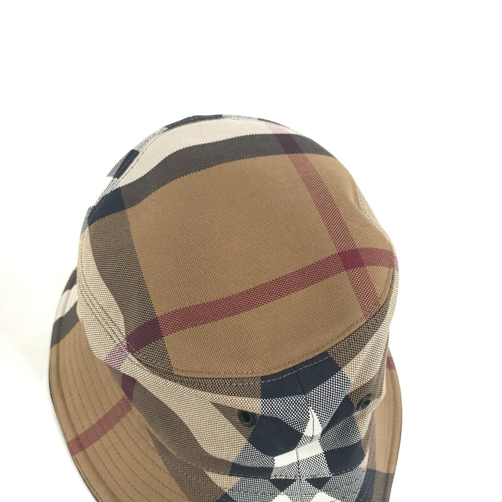 BURBERRY Check Hat – Beige Cotton – size Small