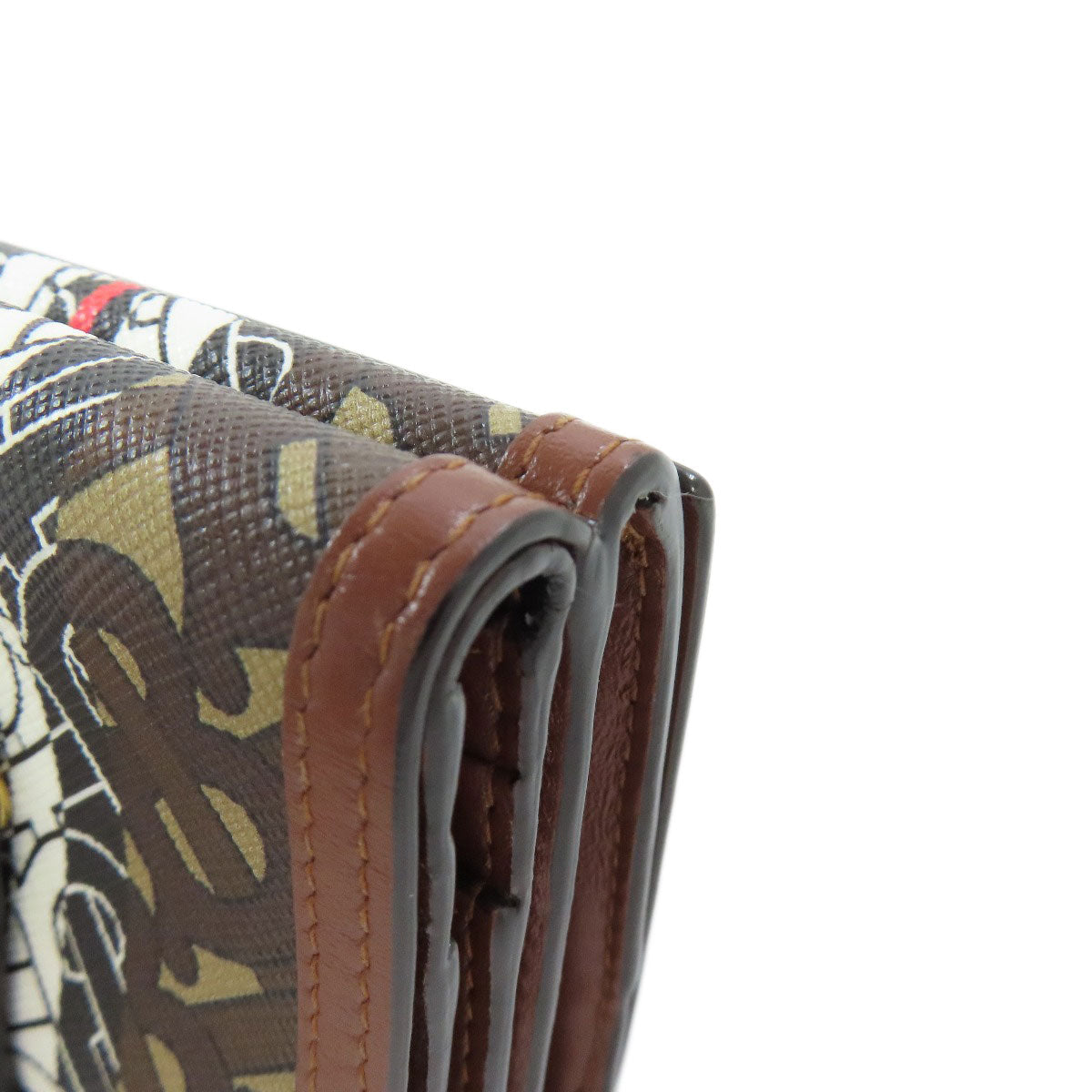 BURBERRY – Bifold Wallet – Brown Logo pvc