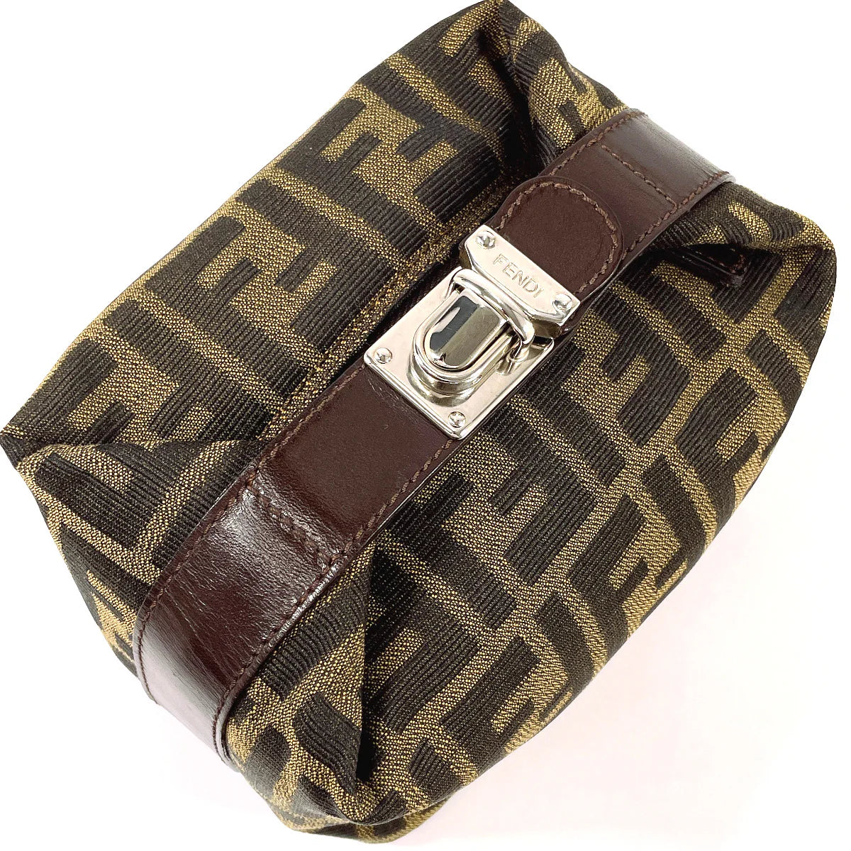 FENDI Zucca Vanity Bag by Silvia Venturini Fendi Circa 1999–2003 – 100% Authentic Pre-Owned Condition – A Rank ✨Very Good