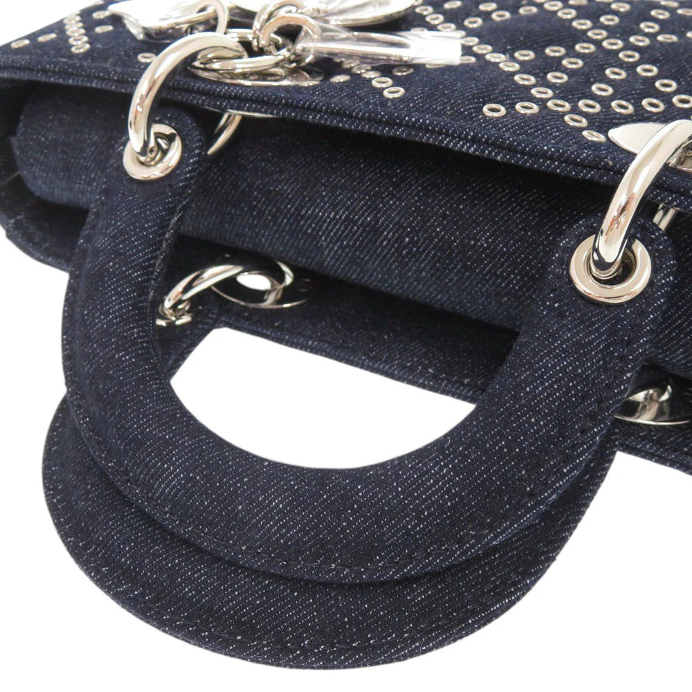 Christian Dior – Lady D-Joy Cannage Medium 2WAY Denim Blue by Maria Grazia Chiuri 2022 100% Authentic Pre-Owned✨Pristine Condition