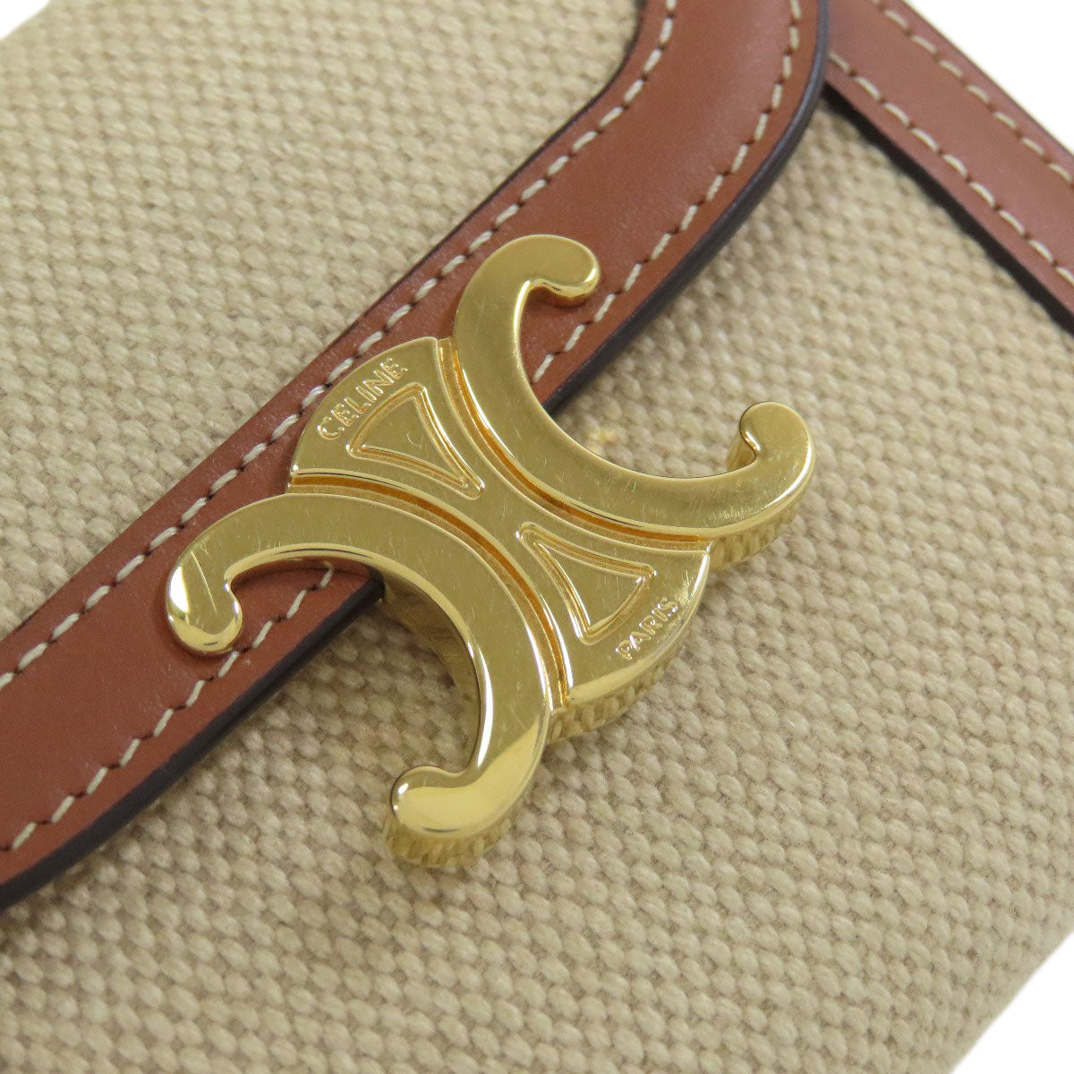 CELINE Triomphe Bifold Wallet – 100% Authentic Pre-Owned AB+✨Excellent Pre-Owned