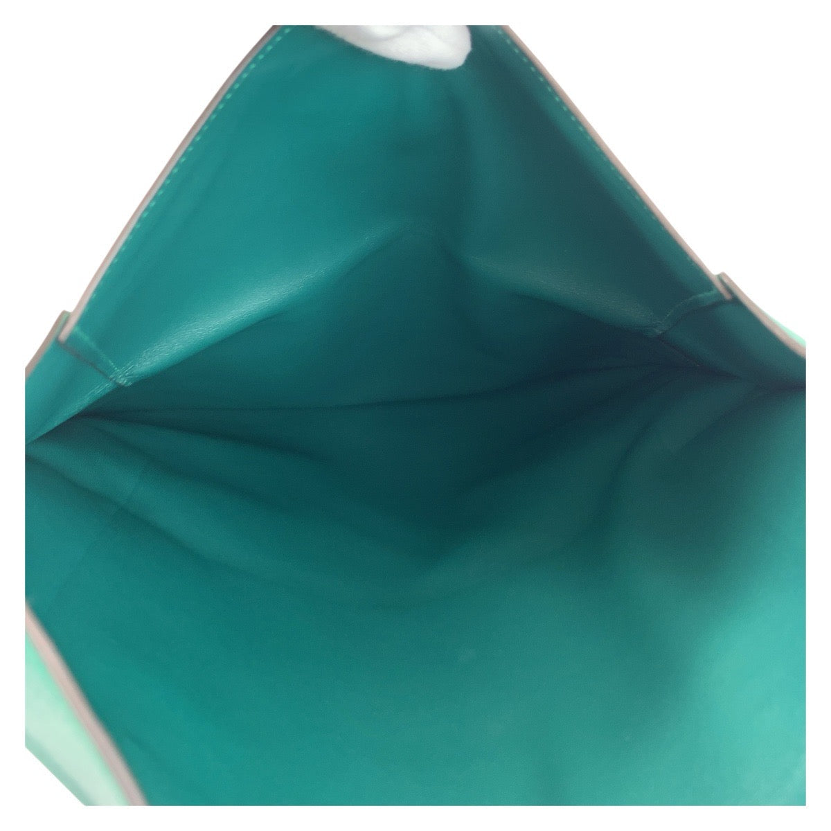 HERMÈS Puri Plat Evercolor leather Green by Jean-Paul Gaultier – 2010s 100% Authentic Pre-Owned A Rank✨Minimal wear