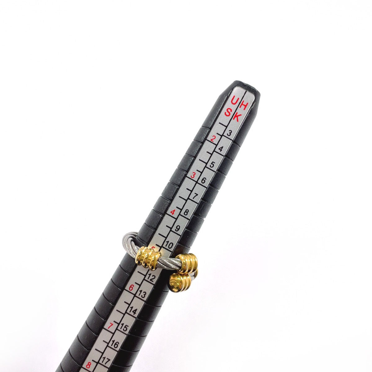 PHILIPPE CHARRIOL – Wire Ring – Silver with Gold-Tone Accents EU 49 –