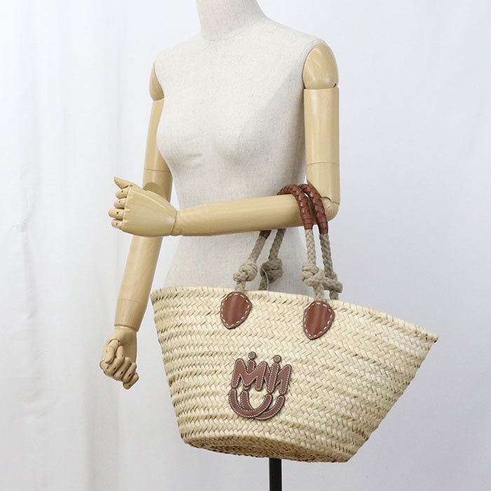 MIUMIU Straw Wicker beige 100% Authentic ✨Excellent Pre-Owned