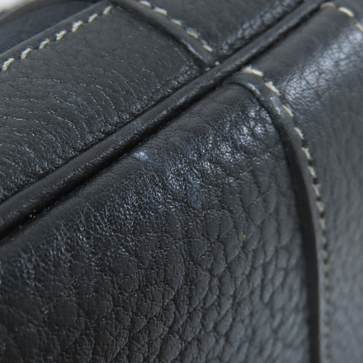 HERMÈS Garden Party TPM – Black Towar Officche Leather – Silver-Tone Metal – 100% Authentic ✨Very Good Condition Pre-Owned