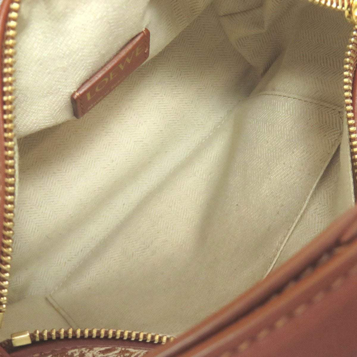 LOEWE Anagram Cuby Handbag – Brown Canvas – 100% Authentic ✨Excellent Pre Owned Condition