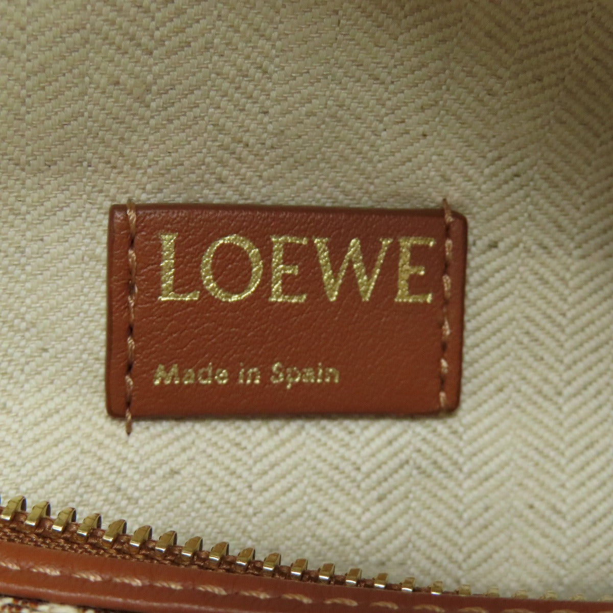 LOEWE Anagram Cuby Handbag – Brown Canvas – 100% Authentic ✨Excellent Pre Owned Condition