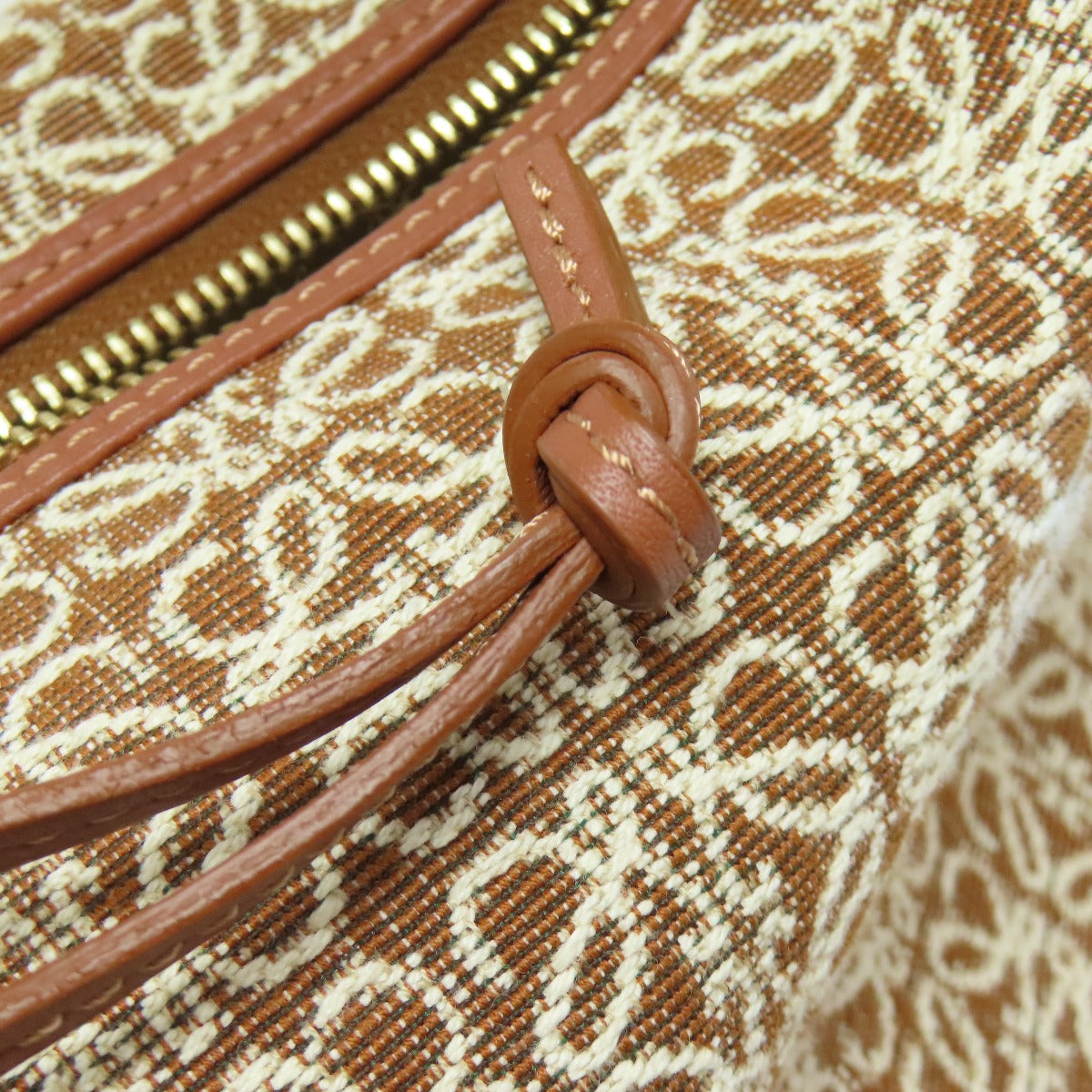 LOEWE Anagram Cuby Handbag – Brown Canvas – 100% Authentic ✨Excellent Pre Owned Condition