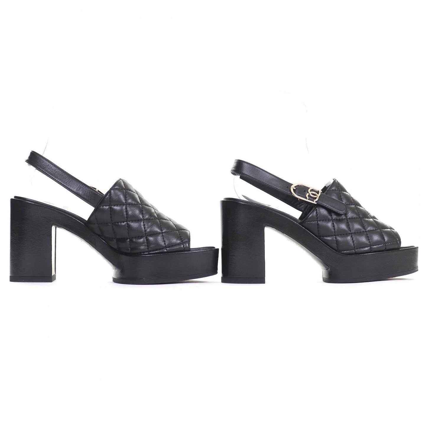 CHANEL Sandals – Black Leather – Size 37 – Collection 24P – 100% Authentic ✨Excellent, Near New Pre-Owned