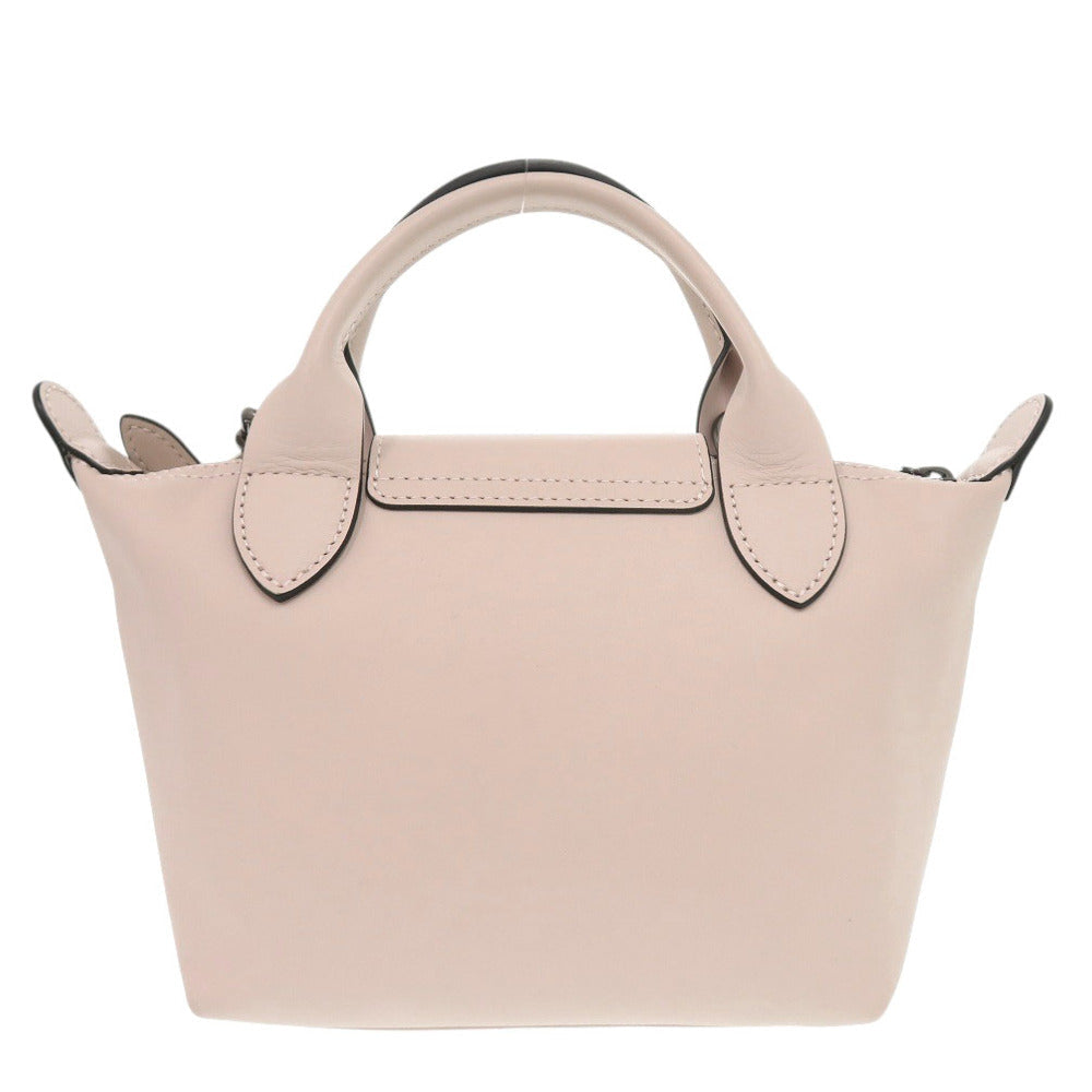 Longchamp – Le Pliage Extra XS Handbag – Nude Leather – Le Pliage Extra Collection – 100% Authentic Pre-Owned ✨Excellent, Barely Used✨