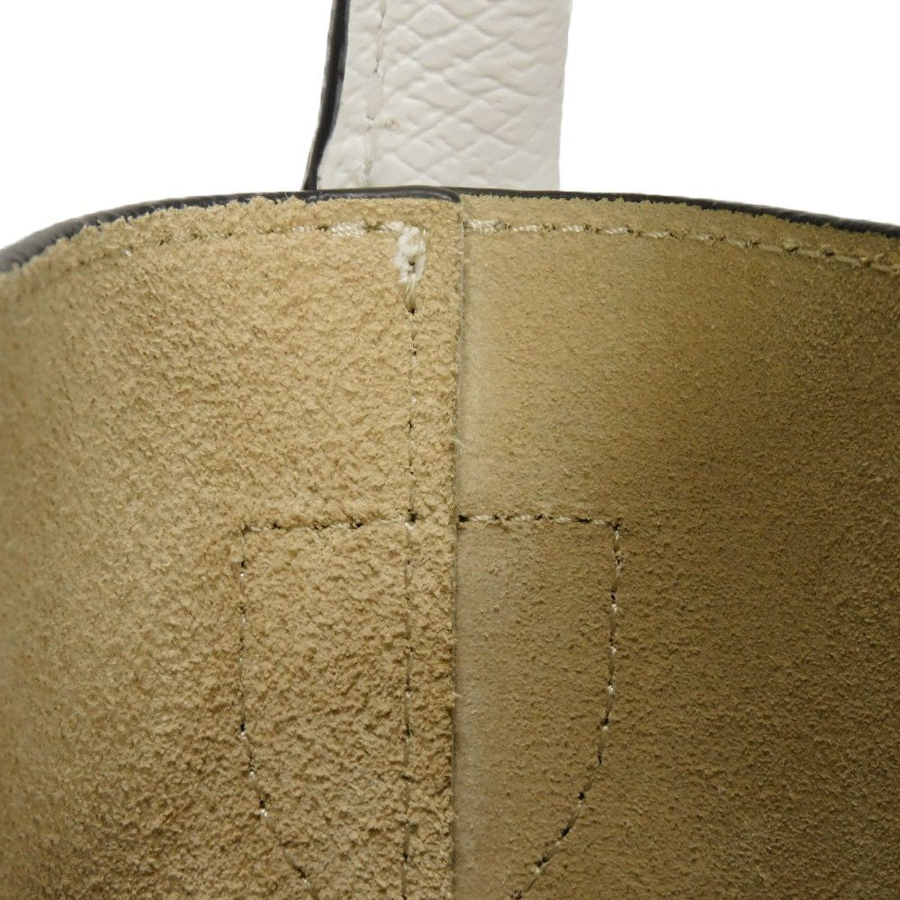 Longchamp – Epurée S Bucket Bag – Cuir d’Ursie – Blanc Russian Embossed Leather – 100% Authentic ✨Excellent Pre-Owned Condition