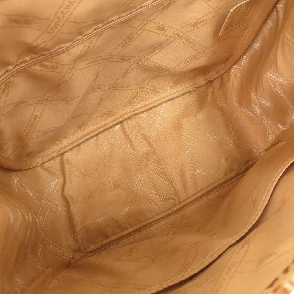 Longchamp – Rozo Handbag – Model Croco-Embossed Leather – Camel – 100% Authentic ✨Excellent Pre-Owned Condition