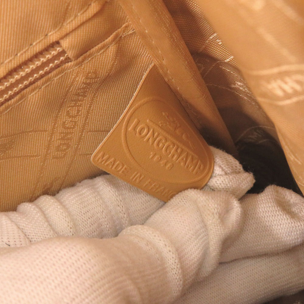 Longchamp – Rozo Handbag – Model Croco-Embossed Leather – Camel – 100% Authentic ✨Excellent Pre-Owned Condition